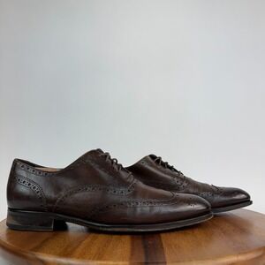 Mens To Boot New‎ York Brown Leather Dressy Wingtip Oxfords Shoes Size 9 D GUC